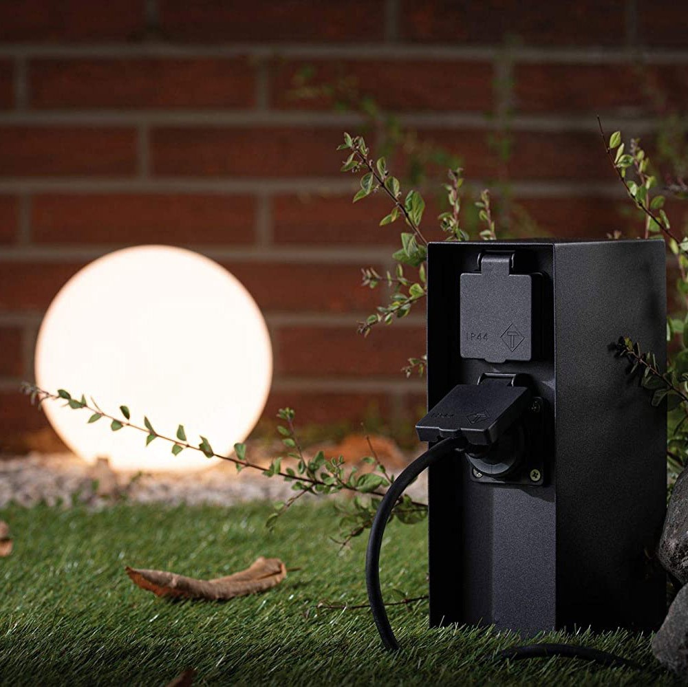 95,95 € Envio grátis | Equipamentos de iluminação 3680W 23×12 cm. 4 plugues Aço e aço inoxidável. Cor antracite