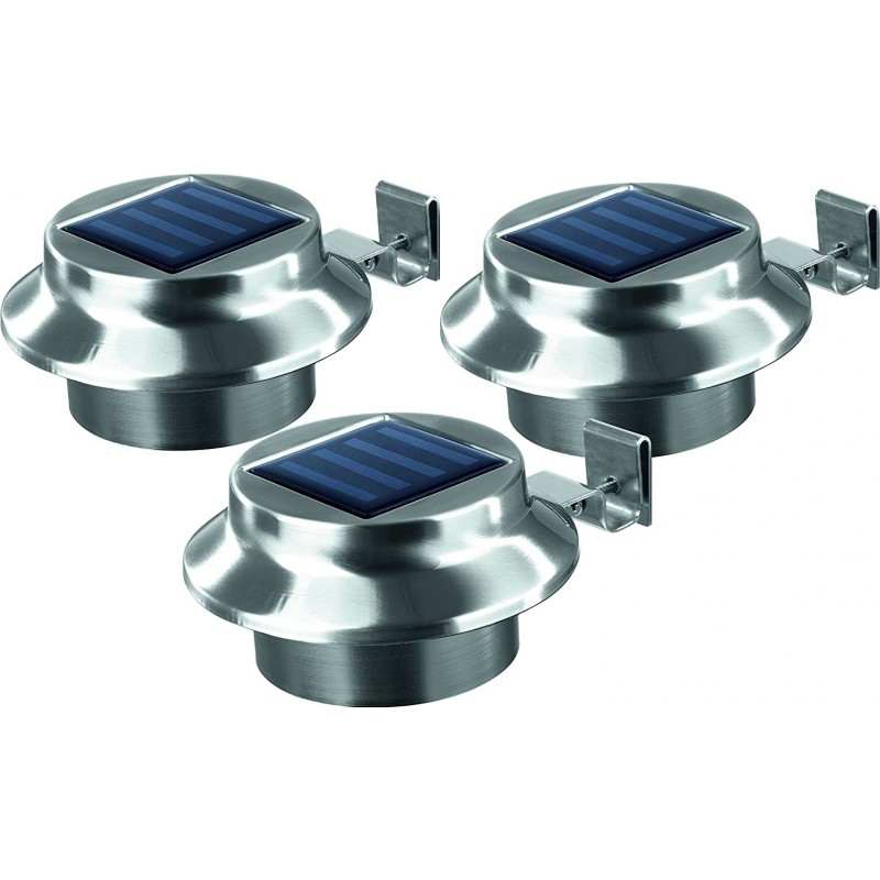 39,95 € Free Shipping | Flood and spotlight 3W 12×12 cm. Stainless steel and pmma. Gray Color