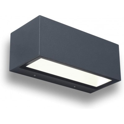 83,95 € Free Shipping | Outdoor wall light 20W Rectangular Shape 22×10 cm. Bidirectional light output Lobby. Modern Style. Metal casting. Anthracite Color