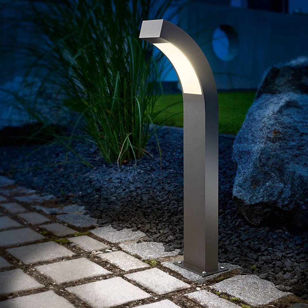 78,95 € Envio grátis | Farol luminoso 60×9 cm. Metais. Cor cinza