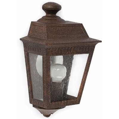 87,95 € Free Shipping | Outdoor wall light 100W 38×23 cm. Terrace, garden and public space. Classic Style. Steel, Crystal and Metal casting. Brown Color
