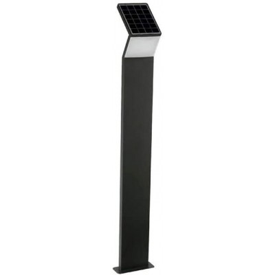 Balise lumineuse Façonner Rectangulaire 80×23 cm. LED Terrasse, jardin et espace publique. Aluminium. Couleur noir