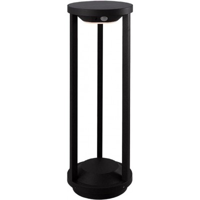 105,95 € Envío gratis | Baliza luminosa 52×48 cm. Recarga solar y sensor Madera. Color negro