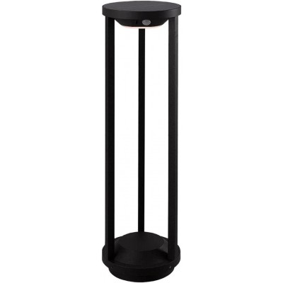 122,95 € Envio grátis | Farol luminoso 88×18 cm. Recarga solar e sensor Madeira. Cor preto