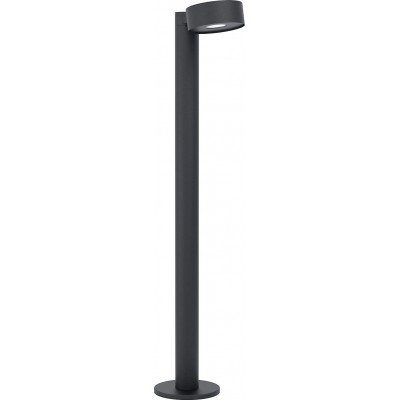 101,95 € Free Shipping | Luminous beacon Eglo 82×22 cm. LED Terrace, garden and public space. Modern Style. Steel, Galvanized steel and PMMA. Black Color