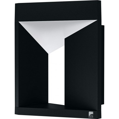 Aplique de pared exterior Eglo LED Aluminio y pmma. Color negro
