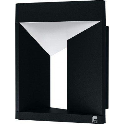 107,95 € Free Shipping | Outdoor wall light Eglo Rectangular Shape LED Terrace, garden and public space. Modern Style. Aluminum and PMMA. Black Color