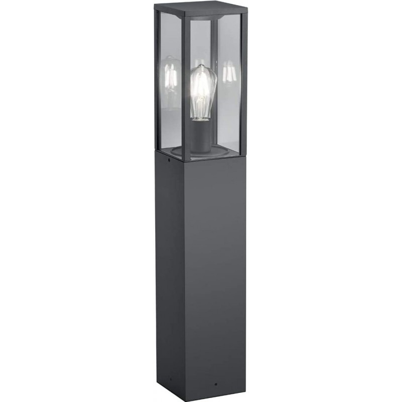 118,95 € Envio grátis | Farol luminoso Trio 60W Forma Retangular 80×14 cm. Terraço, jardim e espaço publico. Estilo moderno. Alumínio. Cor preto