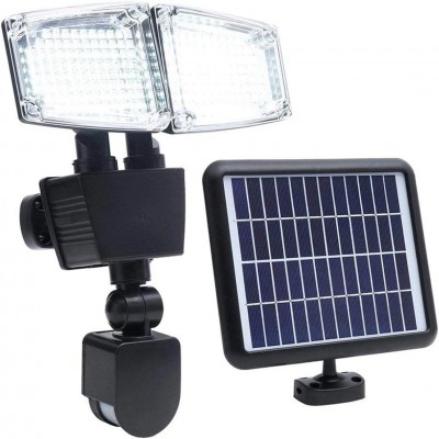 64,95 € Kostenloser Versand | Hochwasser und Scheinwerfer 11W 23×22 cm. LED mit Sensor Abs und aluminium. Schwarz Farbe