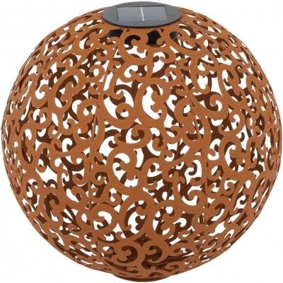 Decorative lighting Spherical Shape Ø 40 cm. Living room, dining room and bedroom. Stainless steel and Metal casting. Oxide Color