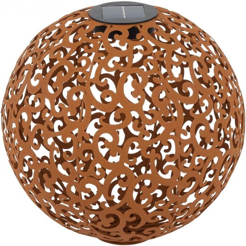 105,95 € Free Shipping | Decorative lighting Spherical Shape Ø 40 cm. Living room, dining room and bedroom. Stainless steel and Metal casting. Oxide Color
