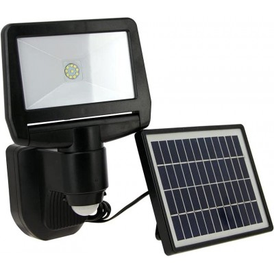 Hochwasser und Scheinwerfer 11W 30×19 cm. Solar aufladen. Bewegungsmelder Metall. Schwarz Farbe