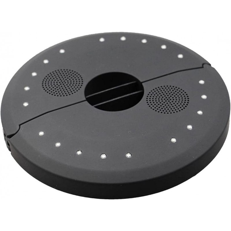 46,95 € Envío gratis | Artículos LED 5W 30×30 cm. Altavoz inalámbrico bluetooth Pmma. Color negro