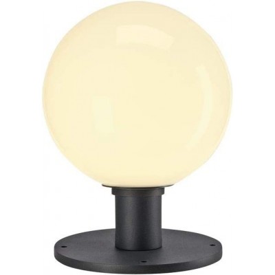 97,95 € Free Shipping | Luminous beacon 23W Spherical Shape 37×25 cm. LED Terrace, garden and public space. Aluminum and Glass. Anthracite Color