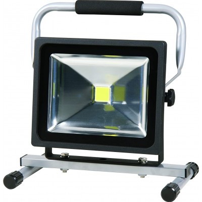 Foco proyector exterior 30W 30×26 cm. Aluminio. Color negro