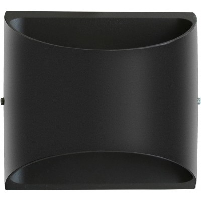 Outdoor wall light 14W 13×12 cm. Bidirectional LED Terrace, garden and public space. Modern Style. Aluminum. Black Color