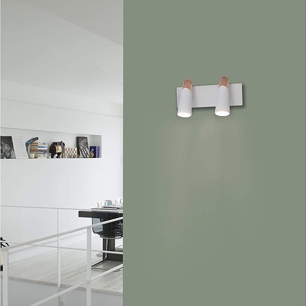 67,95 € Spedizione Gratuita | Applique da esterno 9W 25×14 cm. Doppio faretto a LED Alluminio. Colore bianca