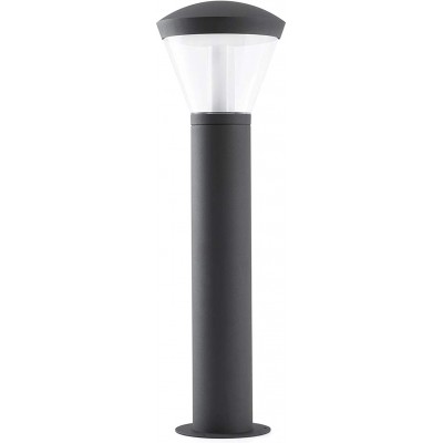 105,95 € Free Shipping | Luminous beacon 10W Cylindrical Shape Ø 19 cm. LED Terrace, garden and public space. Aluminum and Polycarbonate. Gray Color