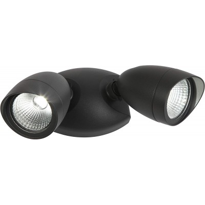 Hochwasser und Scheinwerfer 22W 27×18 cm. Doppelt einstellbarer Fokus Aluminium. Schwarz Farbe