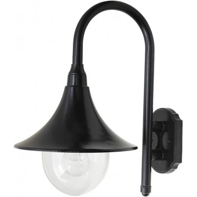 Outdoor wall light 100W Conical Shape 44×36 cm. Living room, kitchen and terrace. Classic Style. Metal casting. Black Color