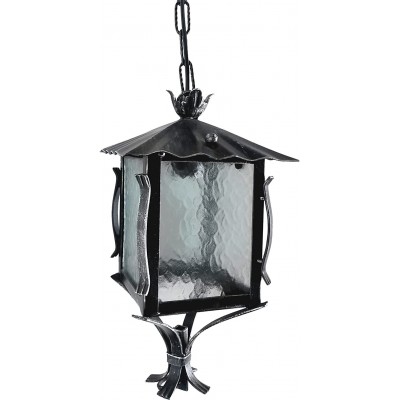 119,95 € Free Shipping | Outdoor lamp Cubic Shape 41×20 cm. Terrace, garden and public space. Metal casting. Black Color