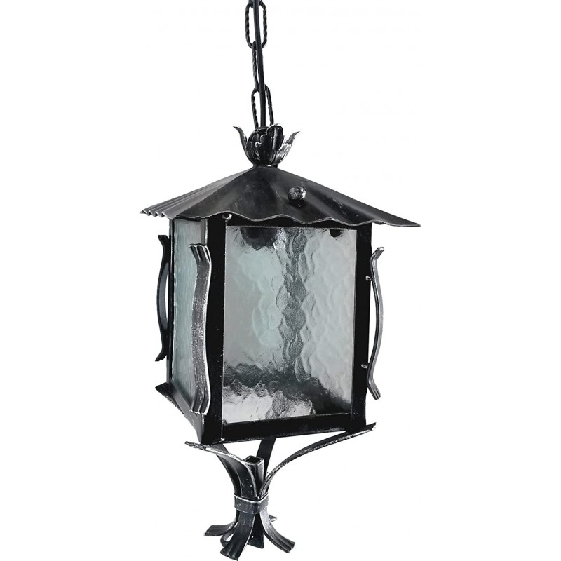 119,95 € Free Shipping | Outdoor lamp Cubic Shape 41×20 cm. Terrace, garden and public space. Metal casting. Black Color