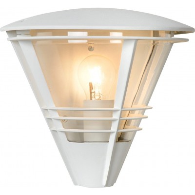 Outdoor wall light Conical Shape 27×25 cm. Terrace, garden and public space. Modern Style. Aluminum and Metal casting. White Color