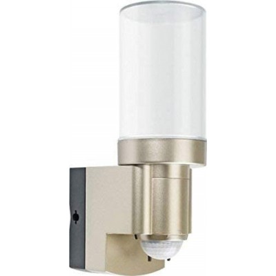 Outdoor wall light 3W Cylindrical Shape Solar recharge Terrace, garden and public space. PMMA. Gray Color