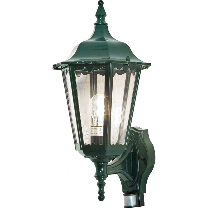 114,95 € Бесплатная доставка | Настенный светильник для улицы 100W 48×29 cm. Терраса, сад и публичное место. Алюминий и Кристалл. Зеленый Цвет