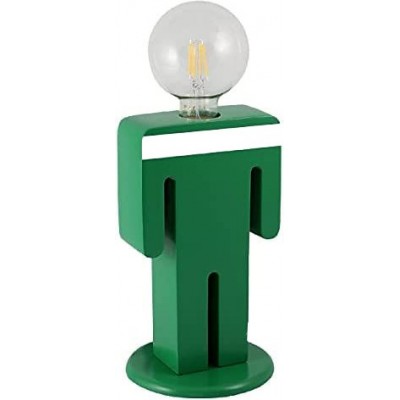64,95 € Бесплатная доставка | Уличный светильник 100W 26×15 cm. Дизайн в форме человека Терраса, сад и публичное место. Древесина. Зеленый Цвет