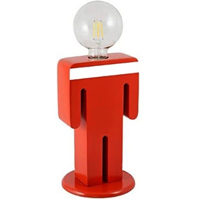 64,95 € Free Shipping | Outdoor lamp 100W 26×16 cm. Human shaped design Terrace, garden and public space. Wood. Red Color