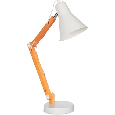 133,95 € Kostenloser Versand | Außenlampe 40W 58×44 cm. Artikulierbar. drehbarer Lampenschirm Holz. Weiß Farbe