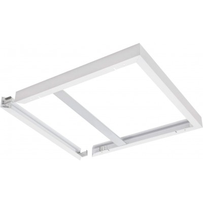 Accesorios de iluminación Forma Cuadrada 60×60 cm. Salón, comedor y dormitorio. Aluminio. Color blanco