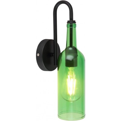 58,95 € Free Shipping | Outdoor wall light 8W Cylindrical Shape 35×10 cm. Terrace, garden and public space. Green Color