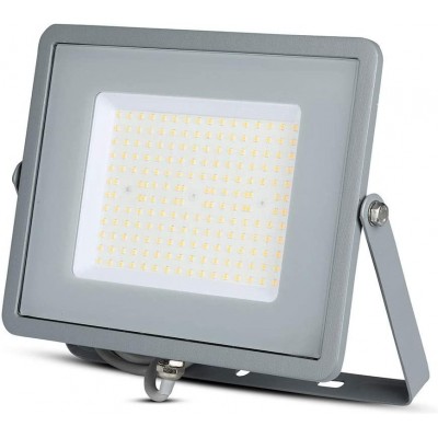 56,95 € Free Shipping | Flood and spotlight 100W 29×24 cm. Aluminum. Gray Color