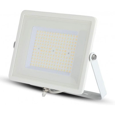 Holofote externo 29×24 cm. LED ajustável Alumínio. Cor branco