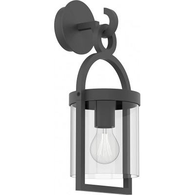 147,95 € Free Shipping | Outdoor wall light 15W 41×18 cm. Aluminum and crystal. Gray Color