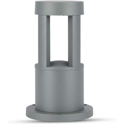 Leuchtfeuer 10W Zylindrisch Gestalten 50×50 cm. LED Terrasse, garten und öffentlicher raum. Metall. Grau Farbe