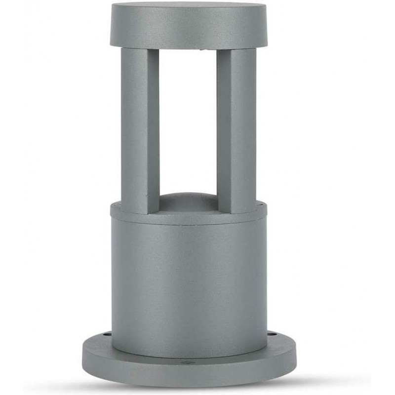 75,95 € 免费送货 | 发光信标 10W 圆柱型 形状 50×50 cm. LED 阳台, 花园 和 公共场所. 金属. 灰色的 颜色