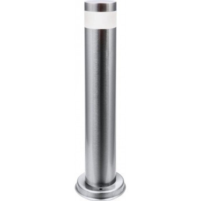 86,95 € Free Shipping | Luminous beacon 3W Cylindrical Shape 47 cm. Terrace, garden and public space. Modern Style. Steel, Stainless steel and PMMA. Silver Color