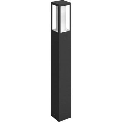 ルミナスビーコン Philips 16W 長方形 形状 77×10 cm. フロアライトまたはウォールライト。マルチカラー RGB LED。スマートフォンアプリでコントロール。アレクサ、アップル、グーグルホーム テラス, 庭園 そして 公共スペース. アルミニウム. ブラック カラー