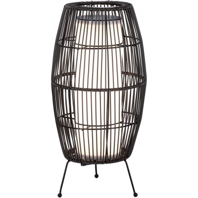 137,95 € Envoi gratuit | Lampe d'extérieur 8W 3000K Lumière chaude. 40×20 cm. Trépied de serrage. grille écran Aluminium et rotin. Couleur anthracite