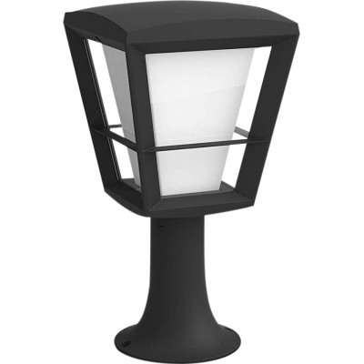 Lámpara de exterior Philips 15W 32×16 cm. Luz de suelo o sobre muro. LED RGB Multicolor. Control con APP Smartphone. Alexa, Apple y Google Home Aluminio. Color negro