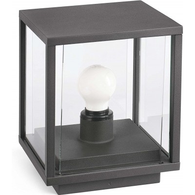 168,95 € Free Shipping | Luminous beacon 15W Cubic Shape 22×20 cm. Terrace, garden and public space. Modern Style. Aluminum. Gray Color