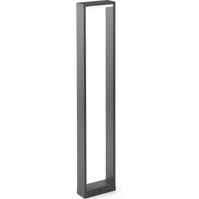 147,95 € Envio grátis | Farol luminoso 8W 80×15 cm. LED Alumínio, metais e policarbonato. Cor cinza