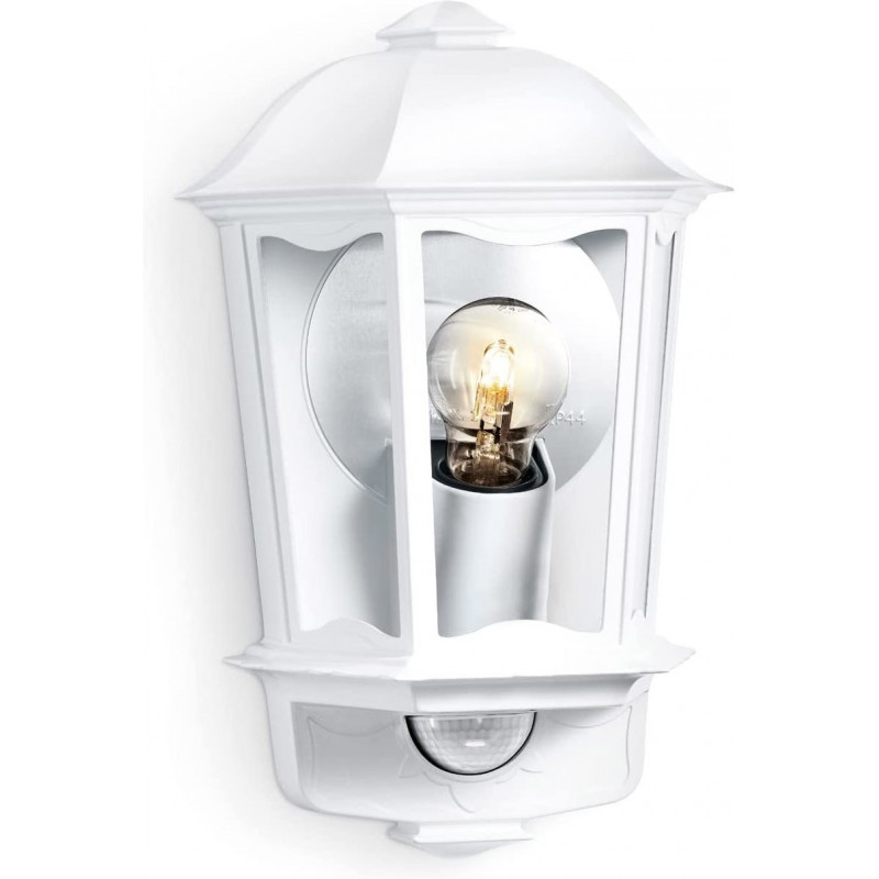 166,95 € Free Shipping | Outdoor wall light 100W 36×24 cm. Movement detector Bedroom, terrace and garden. Classic Style. Metal casting and Glass. White Color