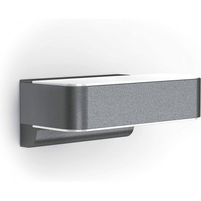 Aplique de pared exterior 23×15 cm. LED bidireccional. Detector de movimiento. Control con APP Smartphone Aluminio. Color antracita
