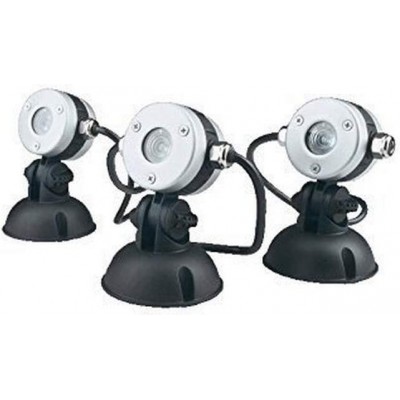 166,95 € Kostenloser Versand | Außenlampe 2W 24×15 cm. Einstellbare LED Aluminium und pmma. Schwarz Farbe