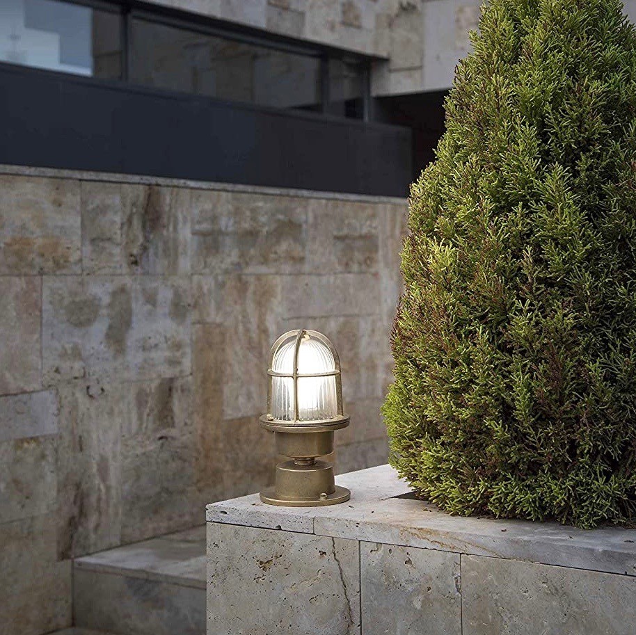 113,95 € Spedizione Gratuita | Lampada da esterno 60W 23×23 cm. Ottone. Colore ottone