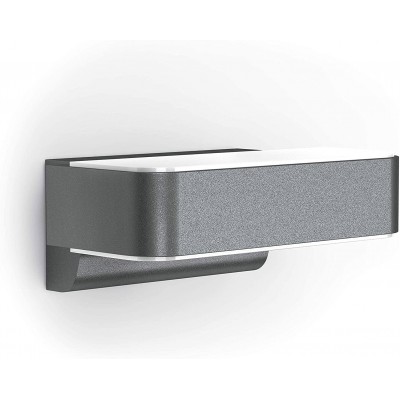 Aplique de pared exterior 23×15 cm. LED bidireccional. Control con APP Smartphone. Bluetooth Aluminio y pmma. Color antracita